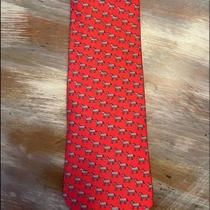 Hermes Paris Tie 5518 UA Silk 100%  Authentic 100% Made In France.
